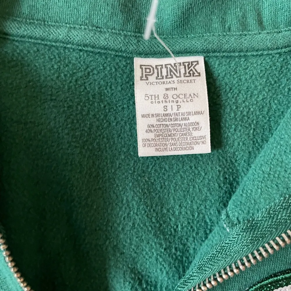 Pink Michigan State Spartans Green Quarter-Zip Pullover Women's Size Small - Image 9