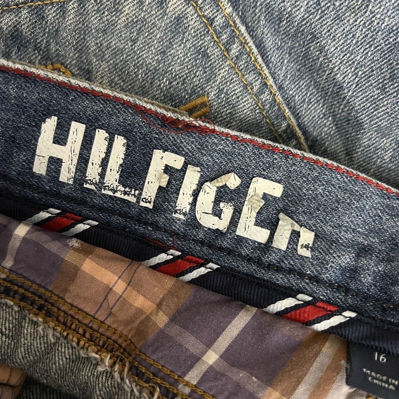 Tommy Hilfiger‎ Jeans Womens 2 Blue Slim Straight Distressed Vintage 2004 Y2K - Image 5