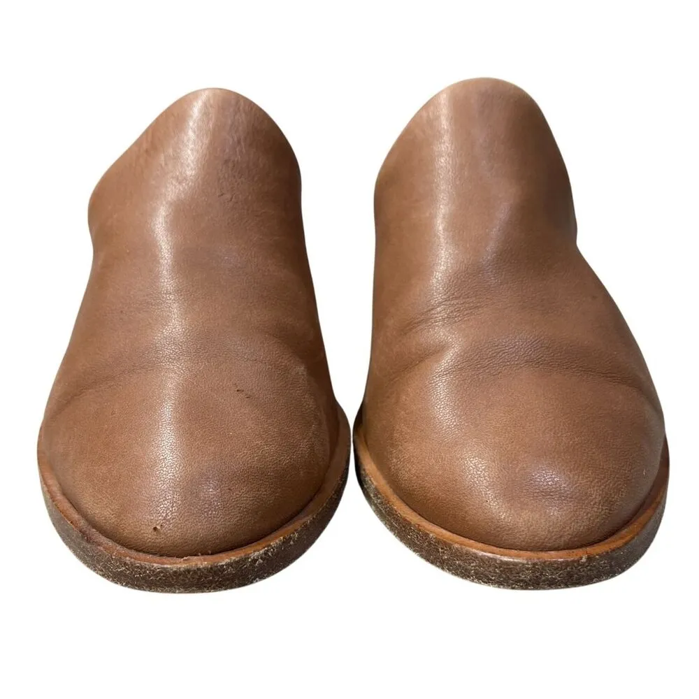 Soludos Venetian Mule Shoes Camel Brown Leather Size 6 Slip On - Image 2