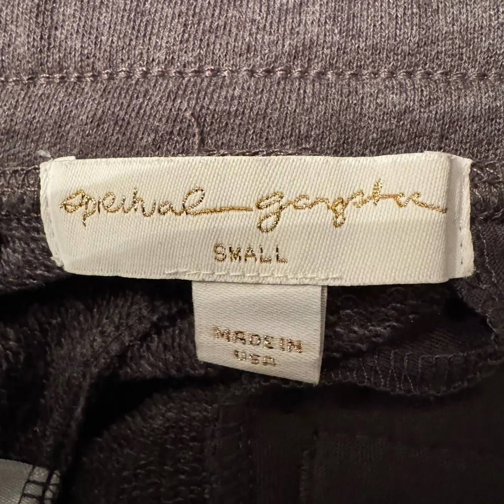 Spiritual Gangster Cropped Striped Leggings Women’s Grey Size Small - Image 9