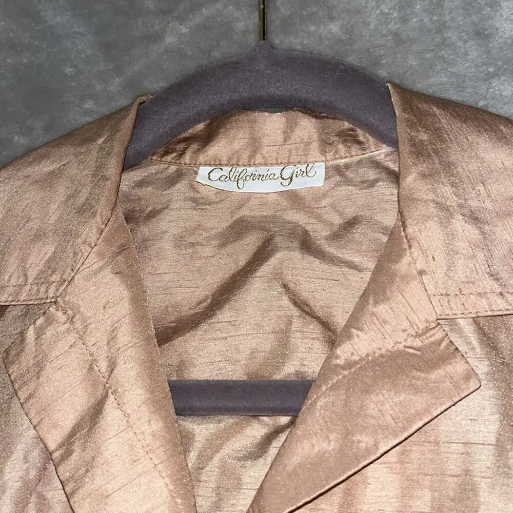 Utility Vintage 80s Button Down Fit and Flare Khaki Belted Shirtdress pockets - Image 10