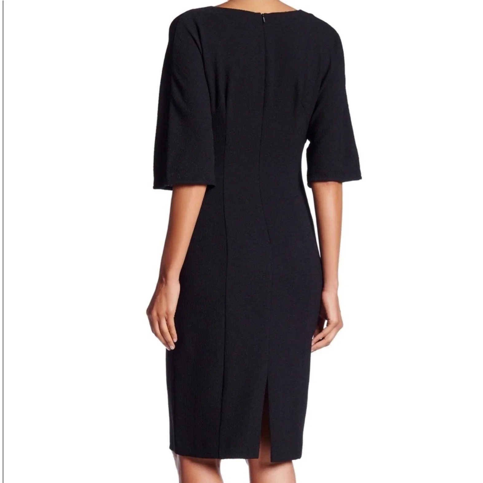 Black Halo V-Neck Sheath Dress - Modern‎ Professional Career Cocktail - Image 6