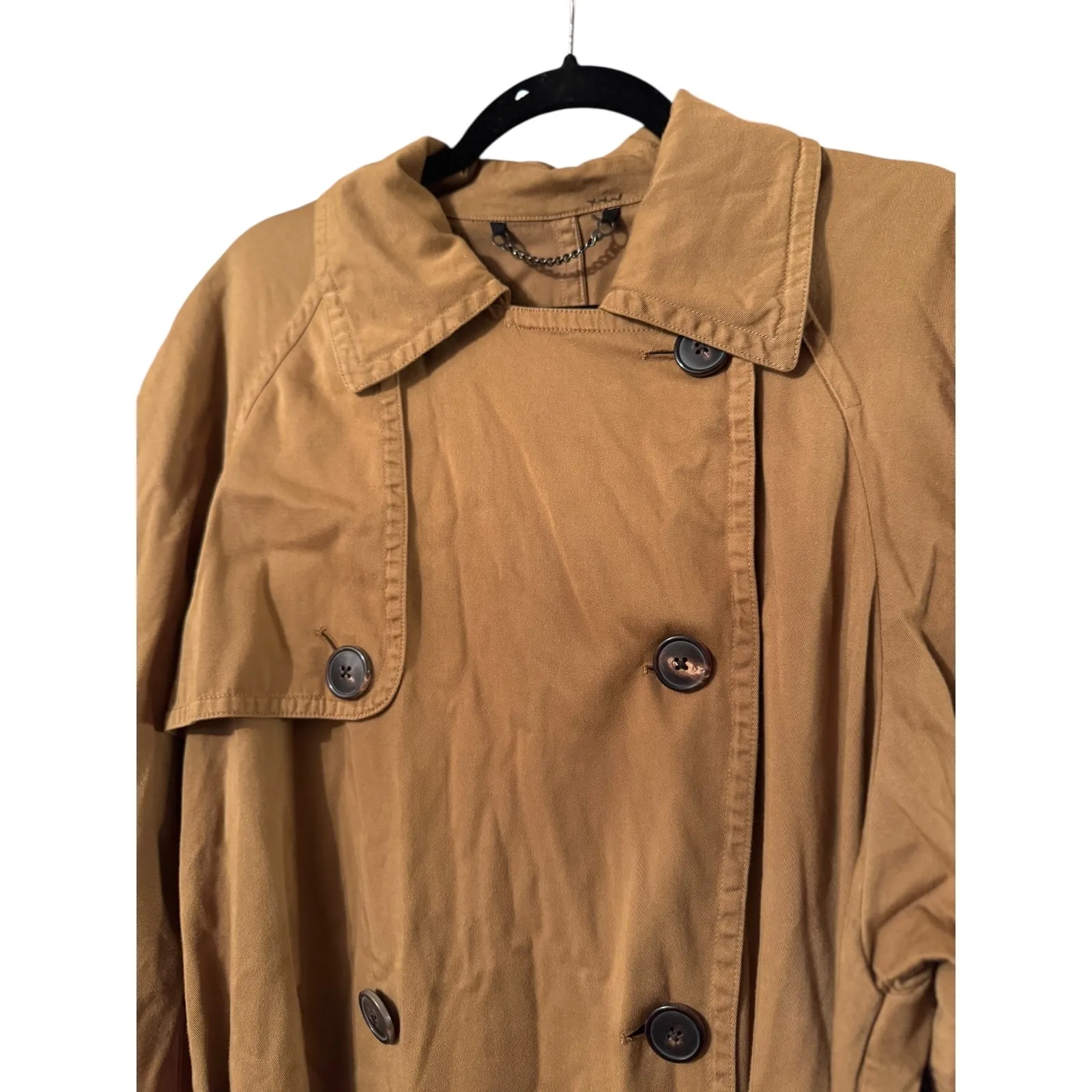 Dries Van Noten Classic Beige Long Trench Coat Double Breasted Belted - Image 8