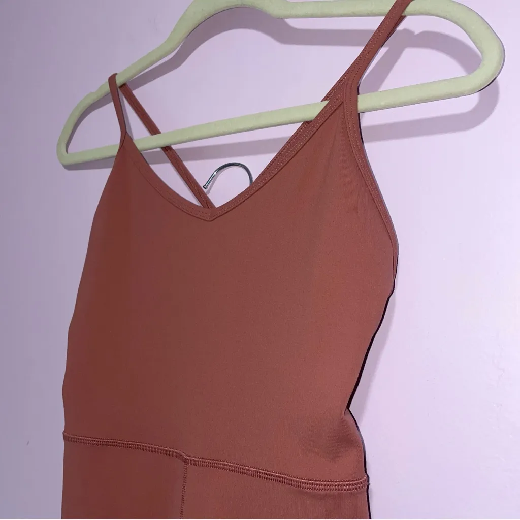 Aritzia Wilfred Free Diverge Jumpsuit Women XS Cinder Pink Athleisure Yoga Gym - Image 3