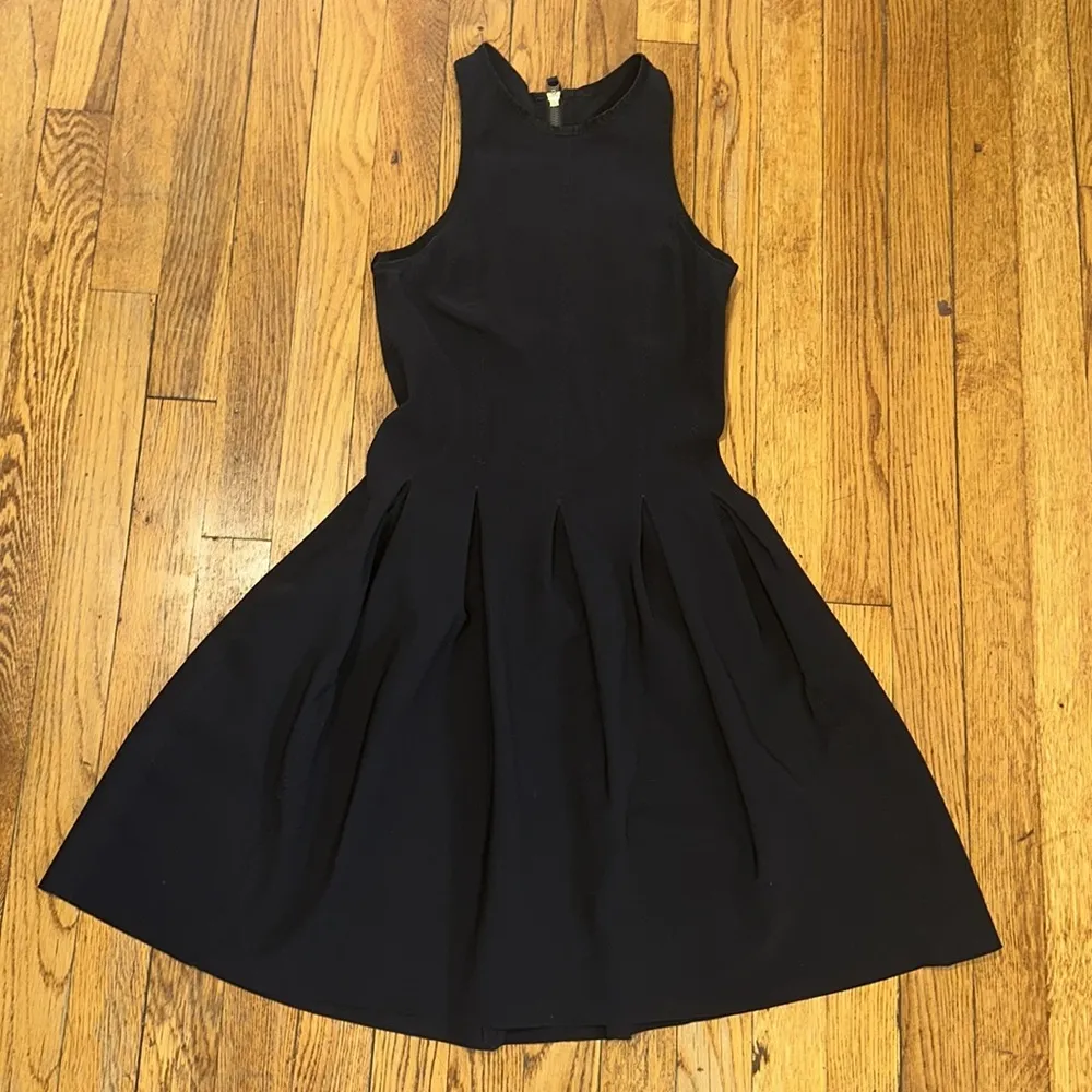 Lululemon Athletica here to there black flare mini dress racerback scuba - Image 5