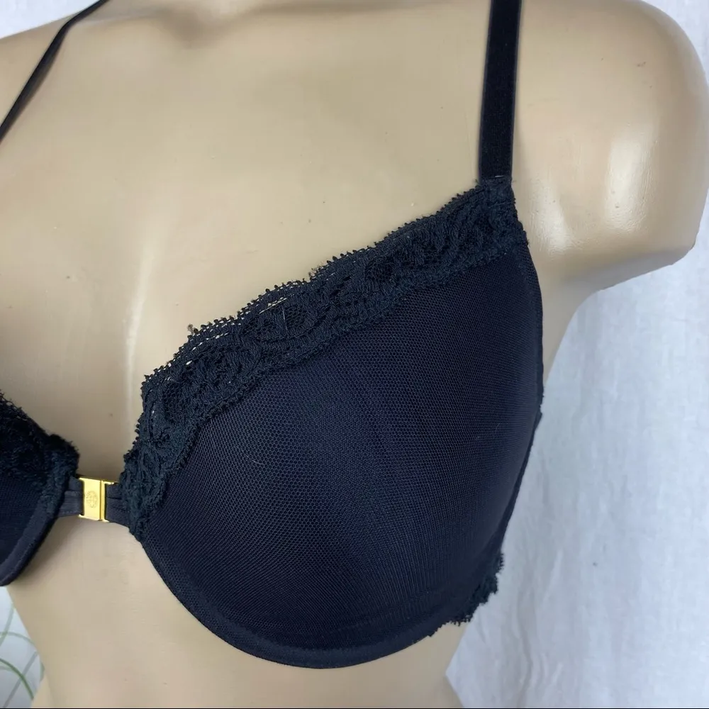 Natori Black Contour Underwire Front Close Bra 34D - Image 3