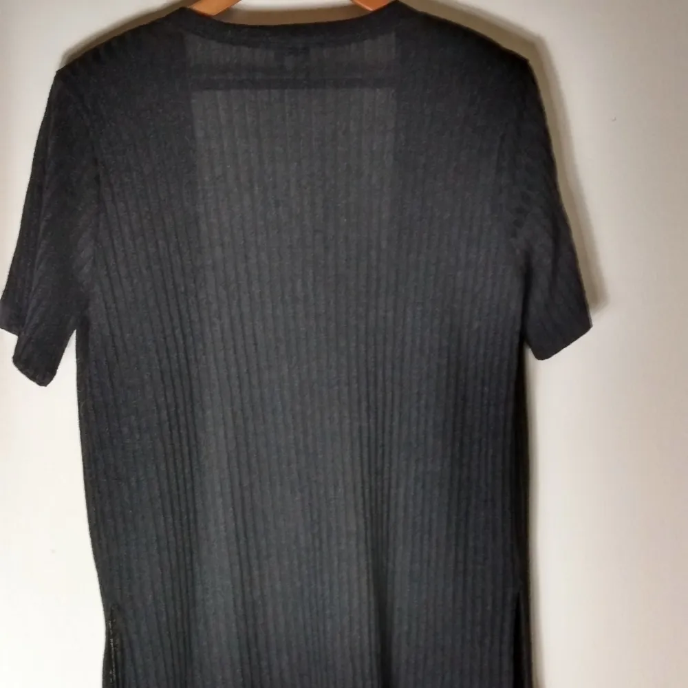 COC L Black Ribbed Short Sleeved Open Top Size L - Image 3