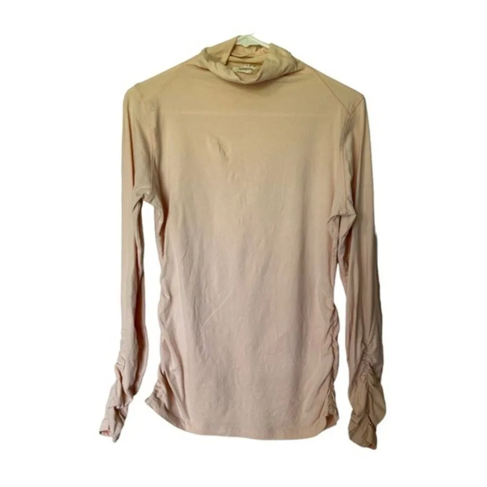Sundance Cream Long Statement Scrunchy Sleeves Turtleneck medium - Image 2