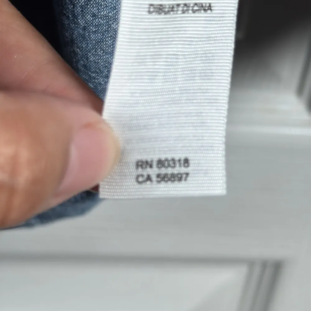 Lucky Brand Denim Button Down Shirt True Indigo Boyfriend Size XS GUC #2717 - Image 3