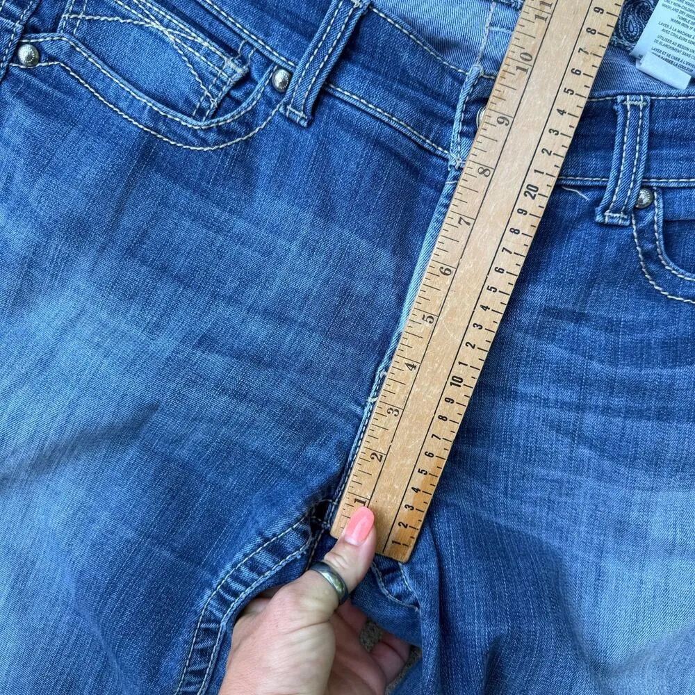 Ariat REAL 32L Spitfire Mid Rise Stretch Original Boot Cut Jeans 10011683 - Image 6