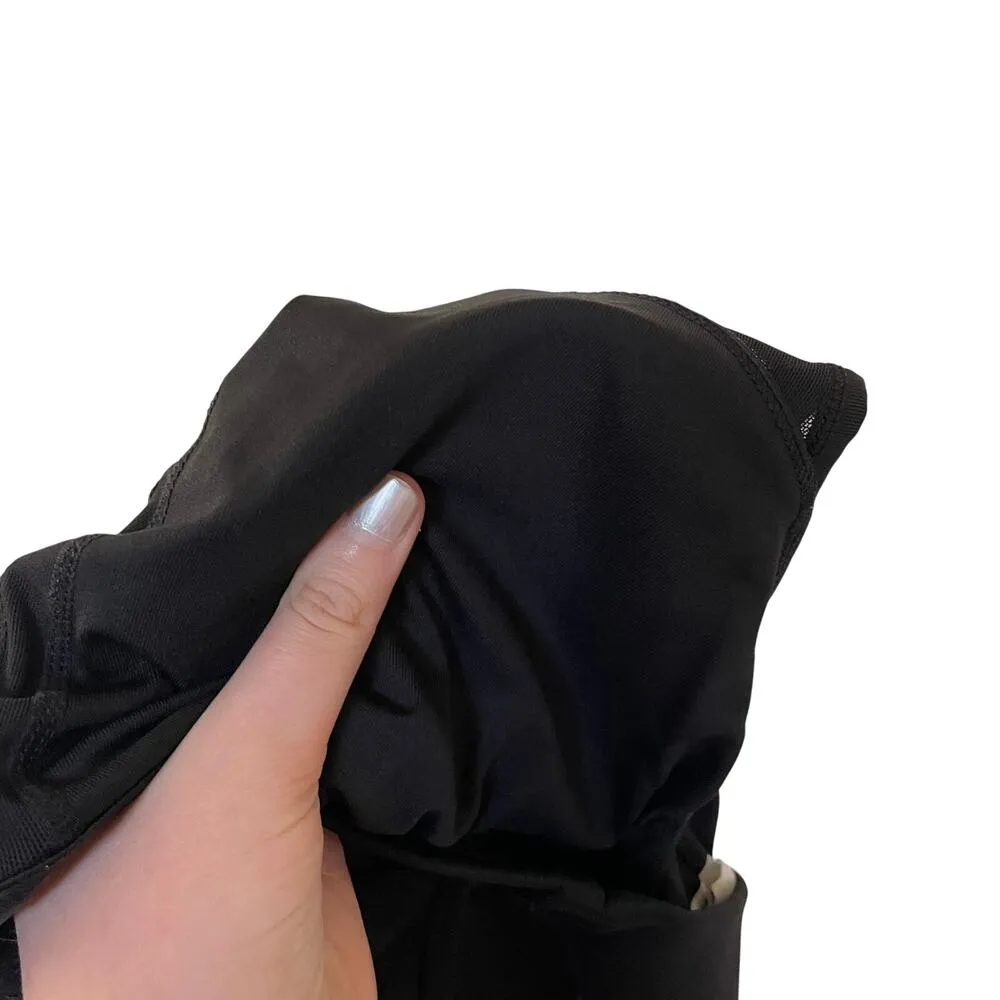 Calvin Klein Performance high neck mesh detail sports bra padded wick size S Black - Image 5