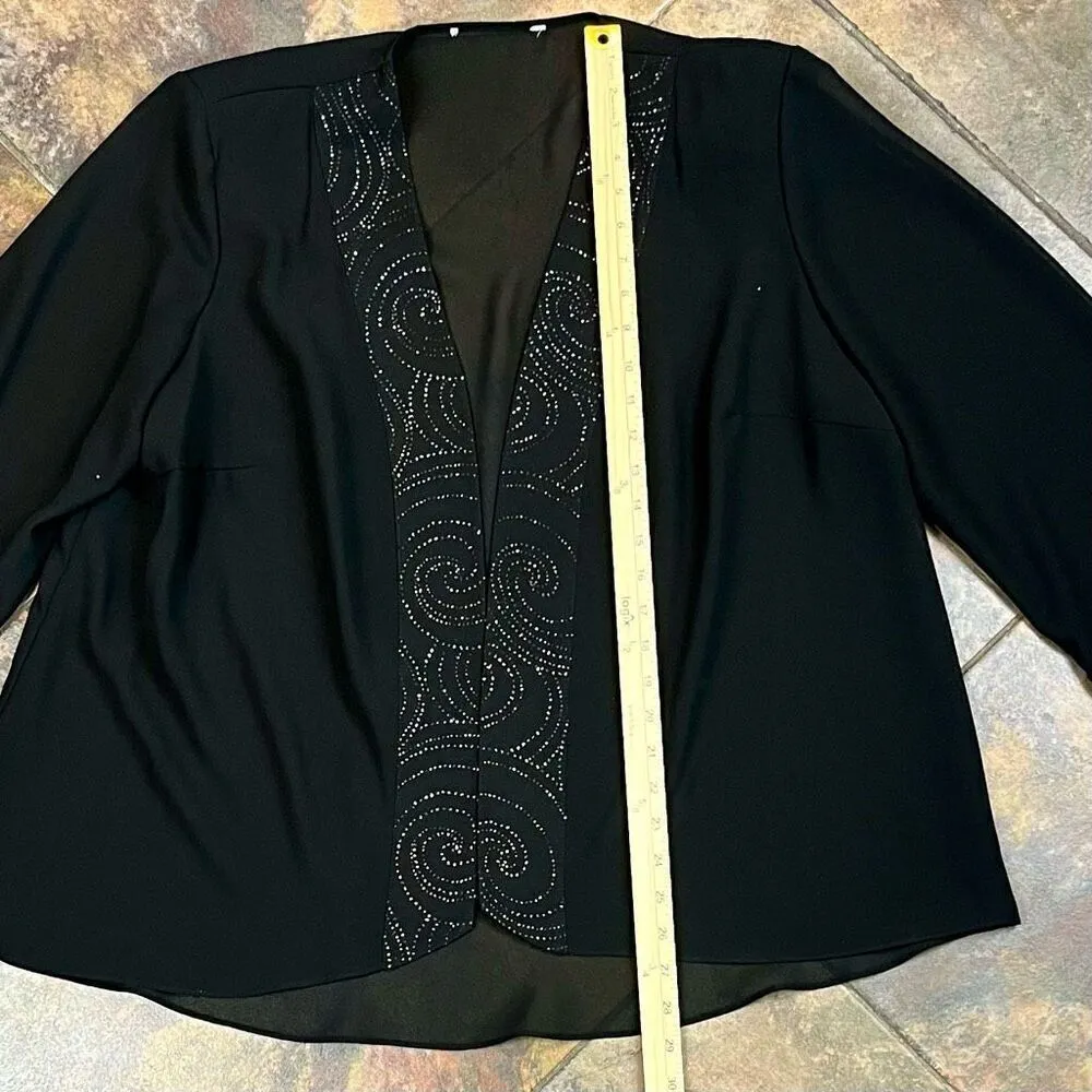 Dana Kay Black Swirl Jacket Tank Set 20WP Size 20W - Image 14