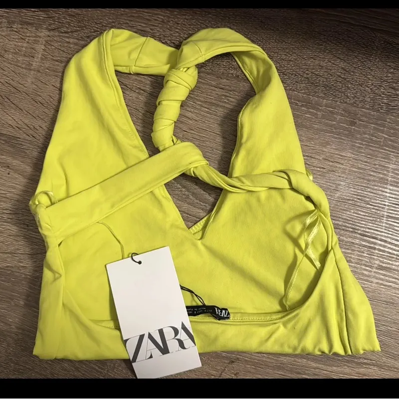 NWT Zara Neon Yellow Bodysuit - Image 5