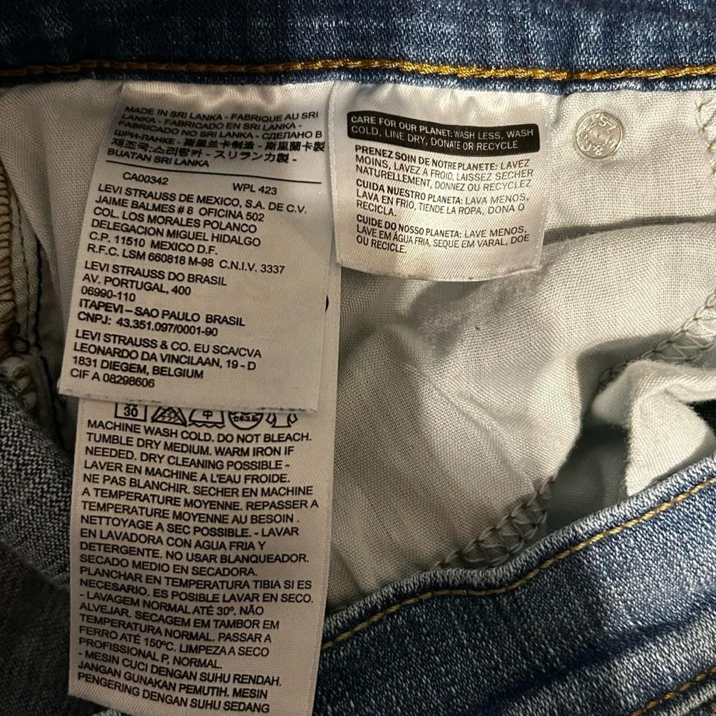 Levi’s 524 Too Super Low Jeans Size 11M – Blue Denim - Image 5