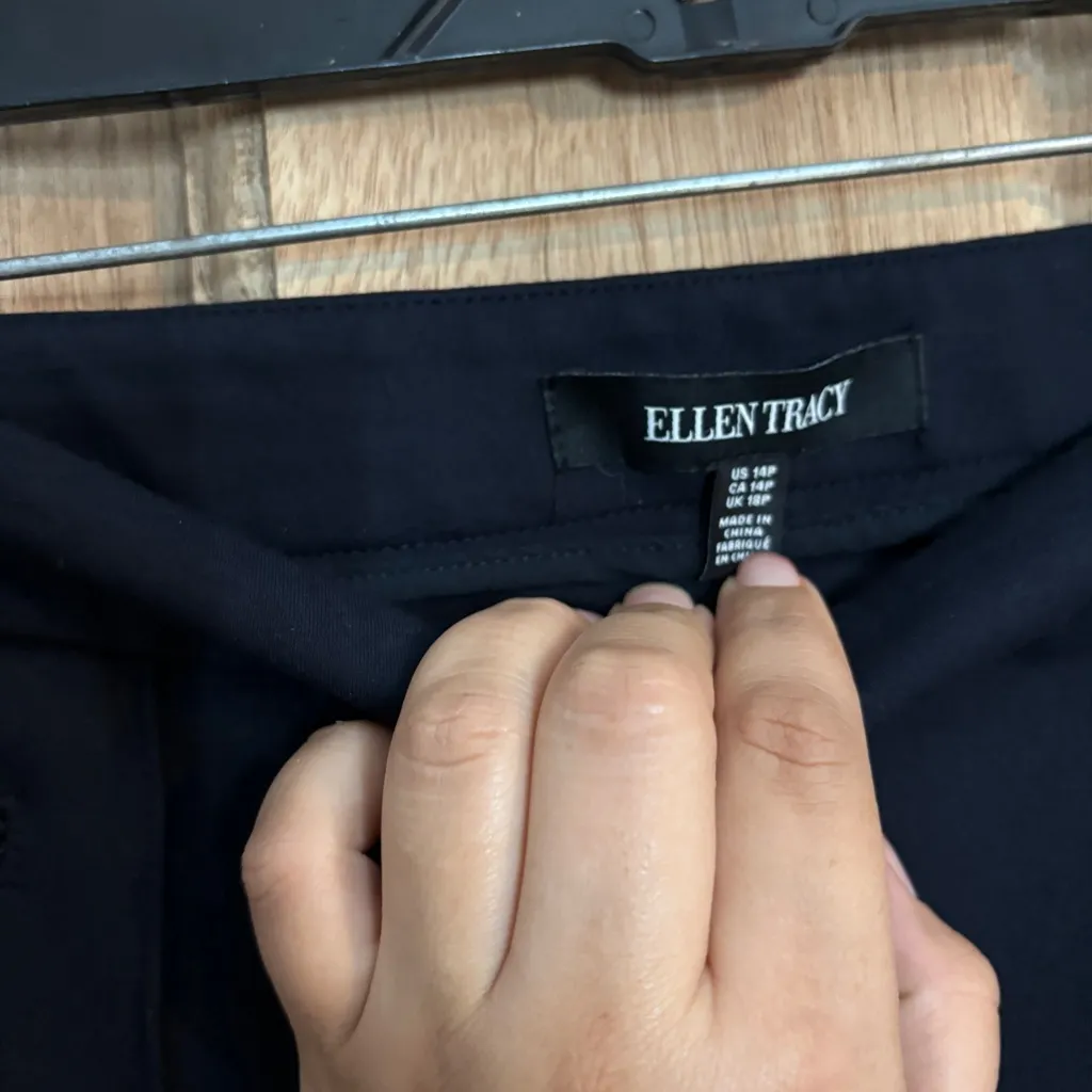 Ellen Tracy dress pants‎ black size 14P - Image 6
