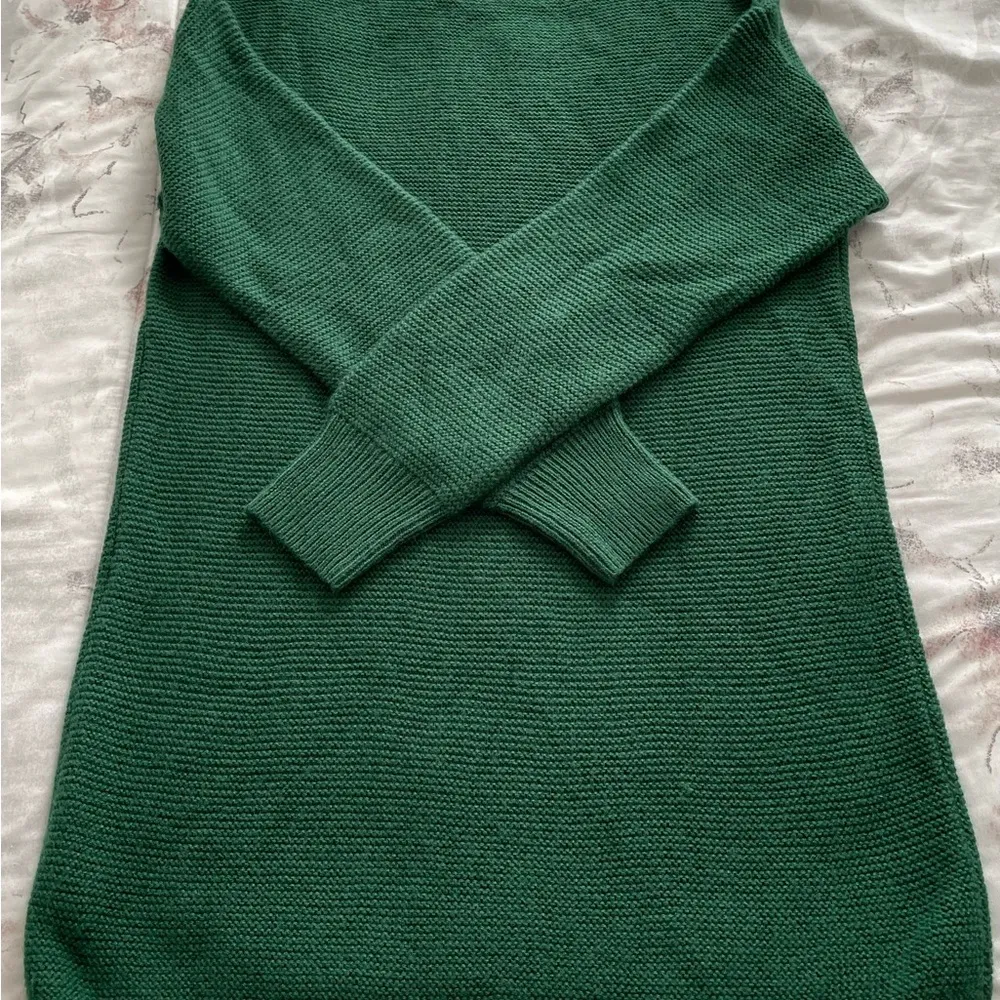 House of Harlow 1960 X Revolve Owen wool blend forest green oversized sweater XS - Image 6