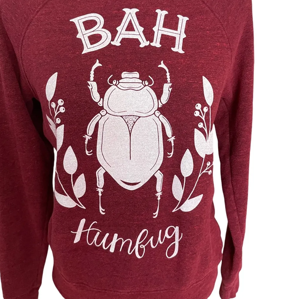 Bella Canvas Bah Humbug Sweatshirt Size XS - Image 2