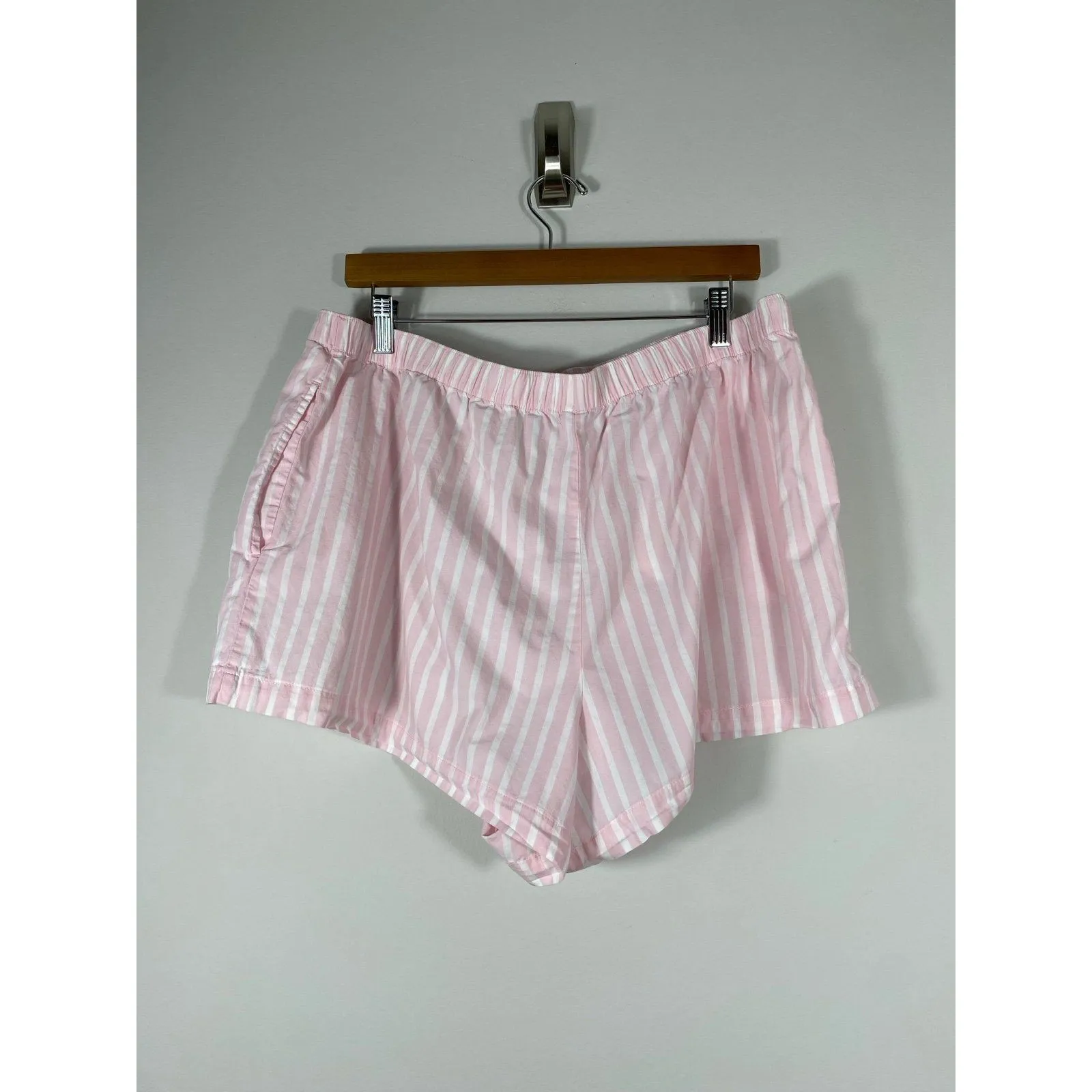 Victoria’s Secret Pink & White Striped Cotton Sleep Shorts – Size XL - Image 2