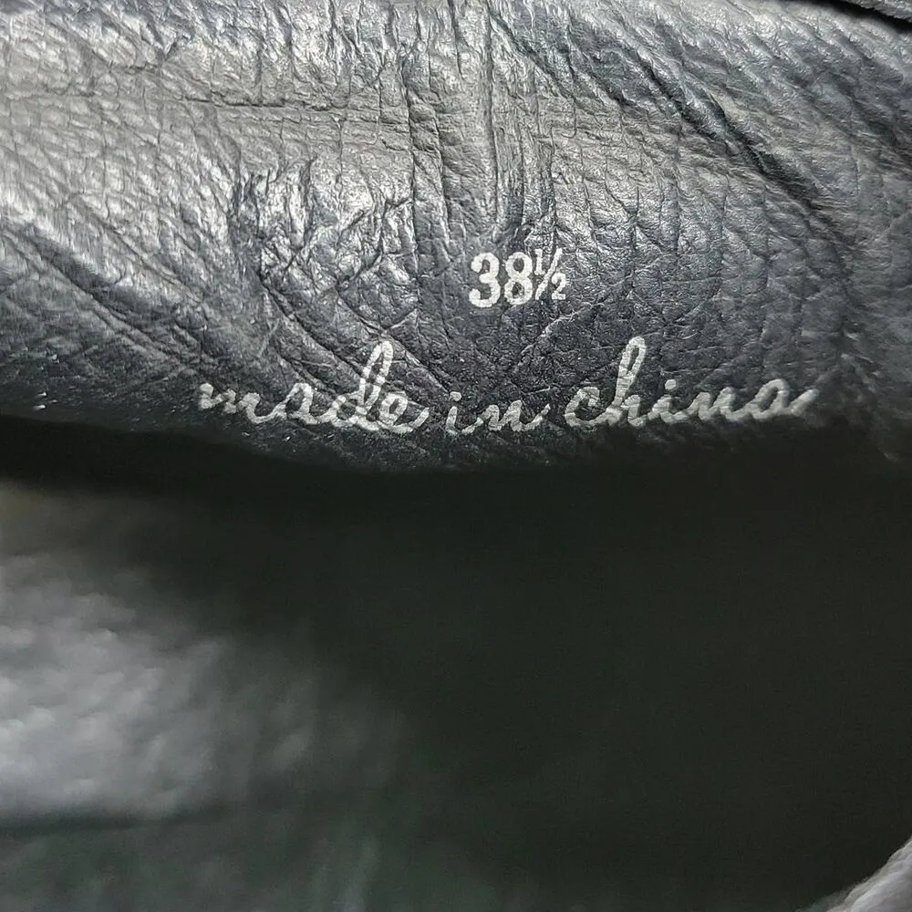 Joie Ajax Boots Booties Womens  8.5 US Black Suede Leather Slip On Ankle Western - Image 7