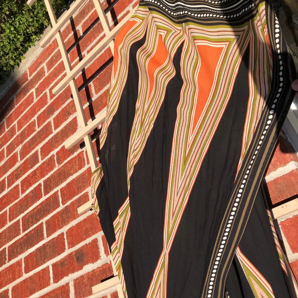 Geometric Kimono Robe / Cover Up Black Size undefined - Image 6