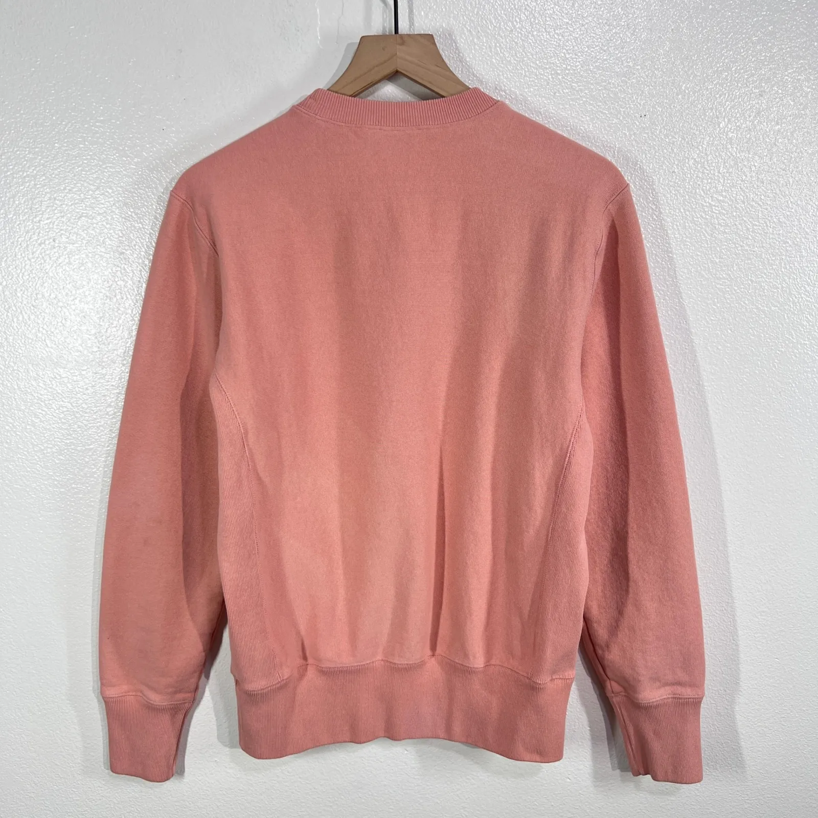 Champion Reverse Weave Sweatshirt Medium Coral‎ Crewneck Vtg. Style Heritage USA - Image 2