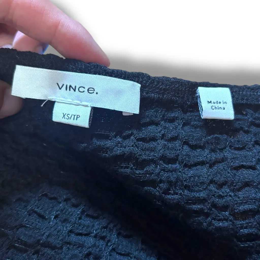 Vince Black 2-Piece Top & Midi Skirt Set – XS - Image 6