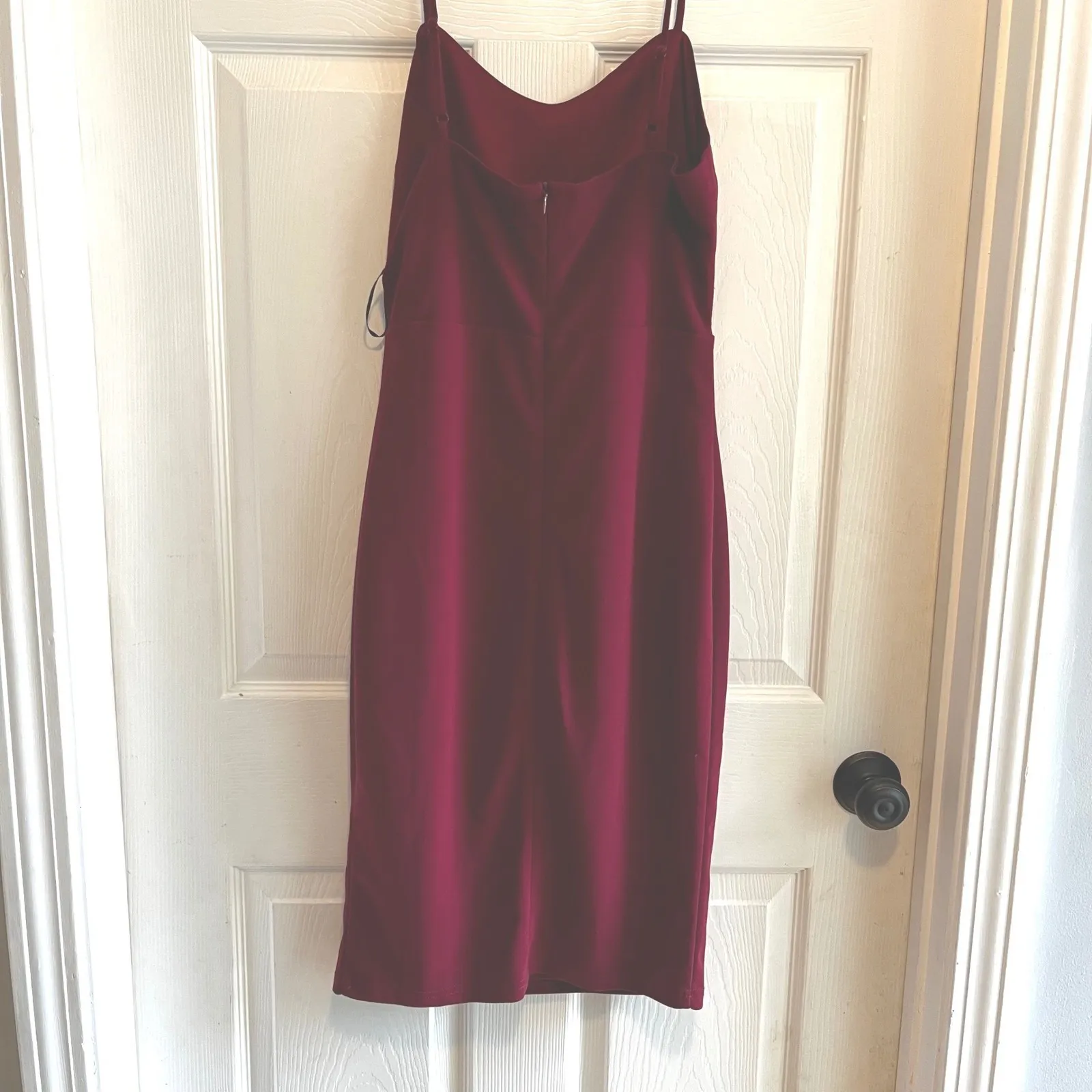 Lulus Burgundy Lace Midi Dress Size Medium NWT Holiday Wedding Fall - Image 7