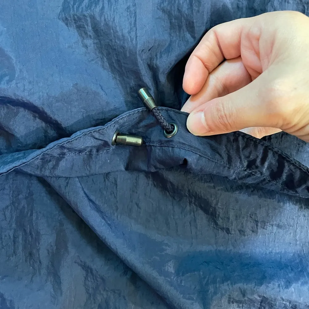 Vintage 90s Nike Pullover Nylon Windbreaker Rare Tropical Inner Lining - Sz S 🧡🎀 - Image 10