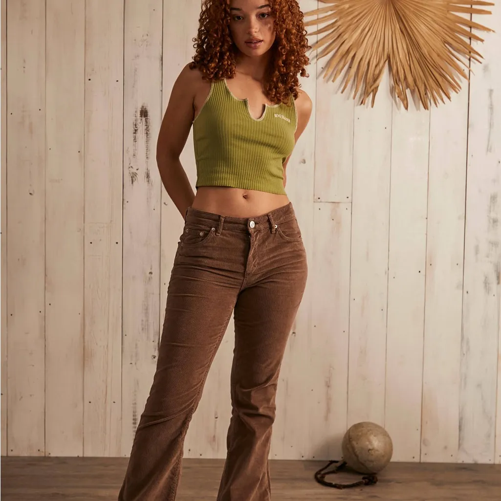 BDG Corduroy Pants High Rise Wide Leg Urban Outfitters size24.         order132 - Image 7