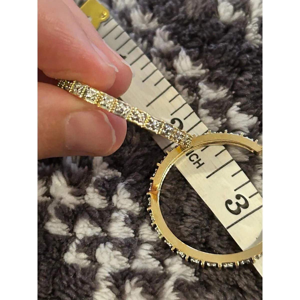 925 sterling silver hoop earrings gold wash - Image 5