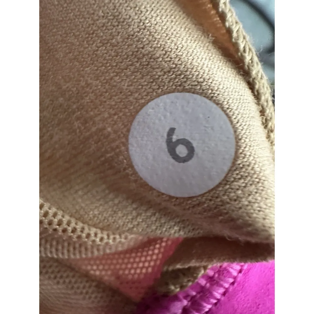 Lululemon Optimal Tank Top Womens 6 Pink athletic deep indigo Built in Shelf Bra - Image 5