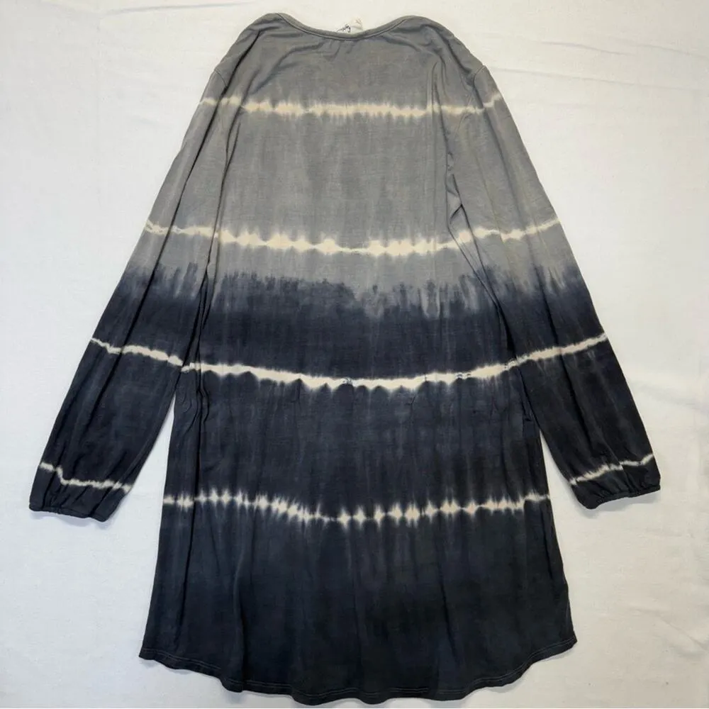Fantastic Fawn Tie Dye Tunic Shirt blue gray white Women’s Size Medium boho - Image 3