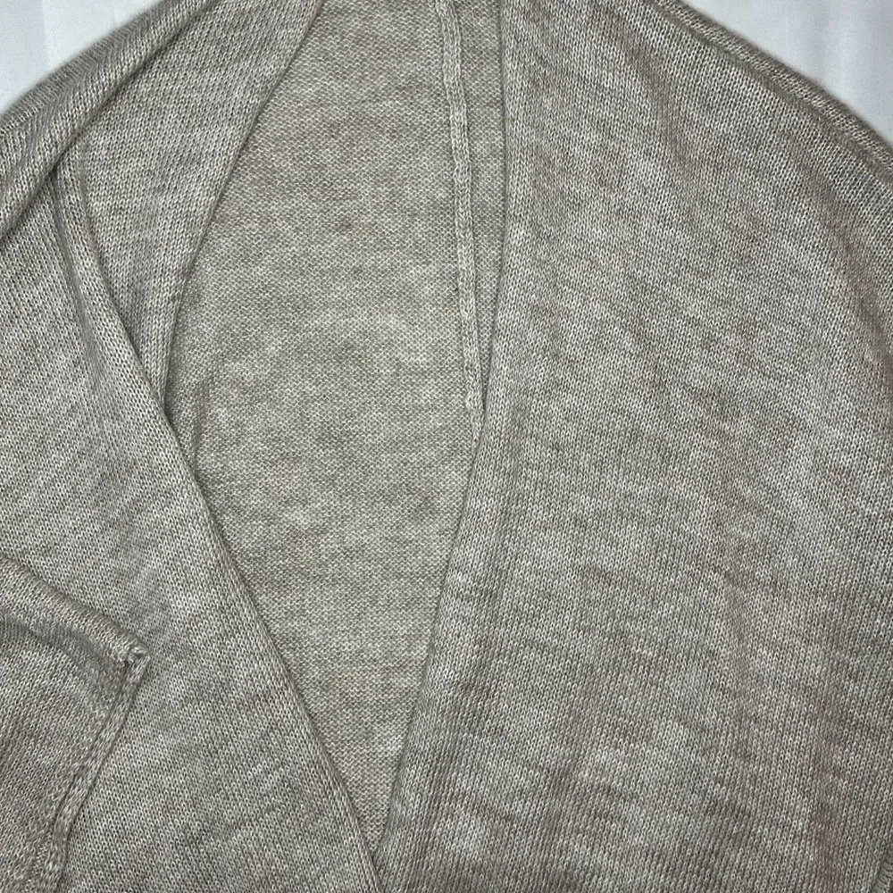 NWOT World Market Oversized Heathered Beige Tie Waist Cardigan Size undefined - Image 5