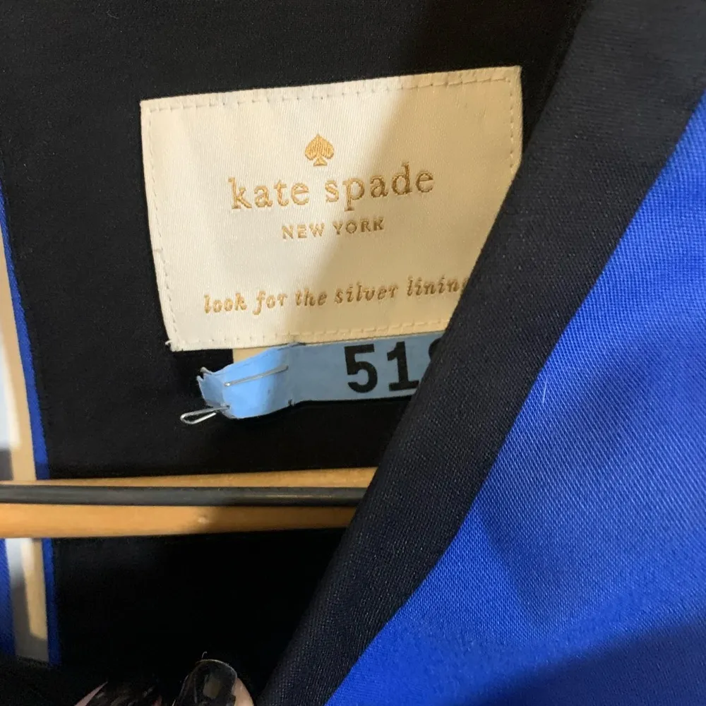 Kate Spade Women's Arie Blue w/ Black Trim Sleeveless Sheath Dress Size 6. - Image 8