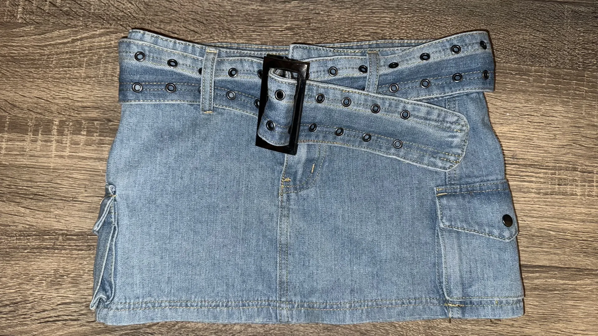 Princess Polly  Iconic Cargo Mini Skirt Denim  - Image 4