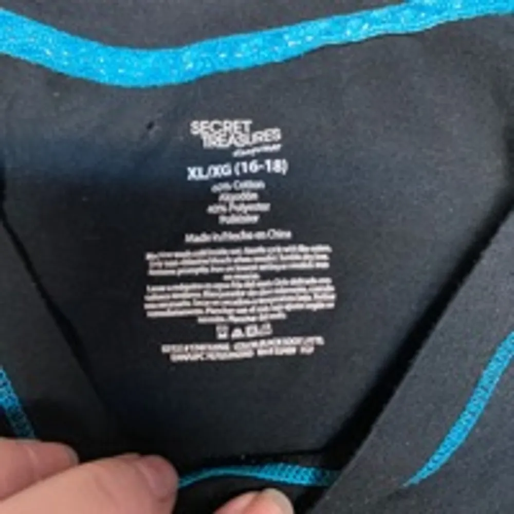 Secret Treasures Fa, La, La, La Latte Black Long Sleeve Women's Shirt Size XL/XG - Image 2