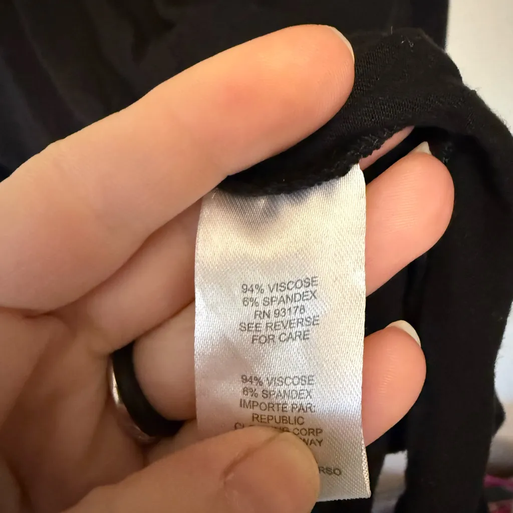 Tahari Long Sleeve Black Shirt - Image 5