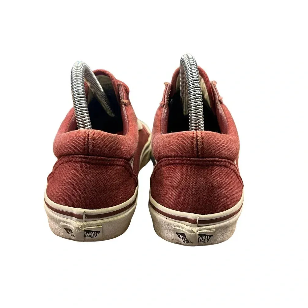 VANS Old Skool Burgundy‎ Canvas Unisex Lace-Up Sneakers Men's 6/Women's 7.5 - Image 5