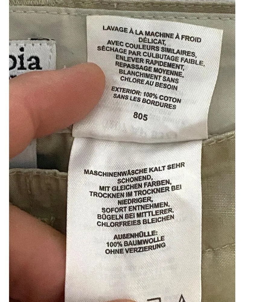 Columbia Pants Womens 10P 10 Petites Chino Khaki Cotton Decorative Front Button - Image 10