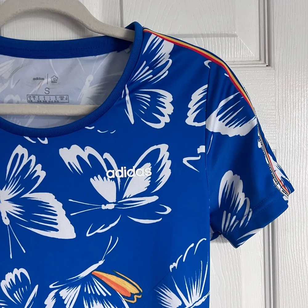 Adidas x Farm Rio Butterfly Shirt Dress Small - Image 3