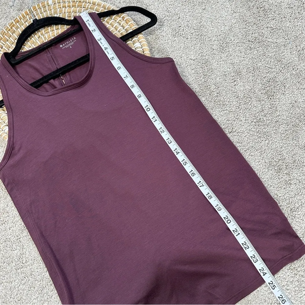 Athleta Essence Tie Back Tank Top Sleeveless Activewear Outdoor in Purple S - Image 11