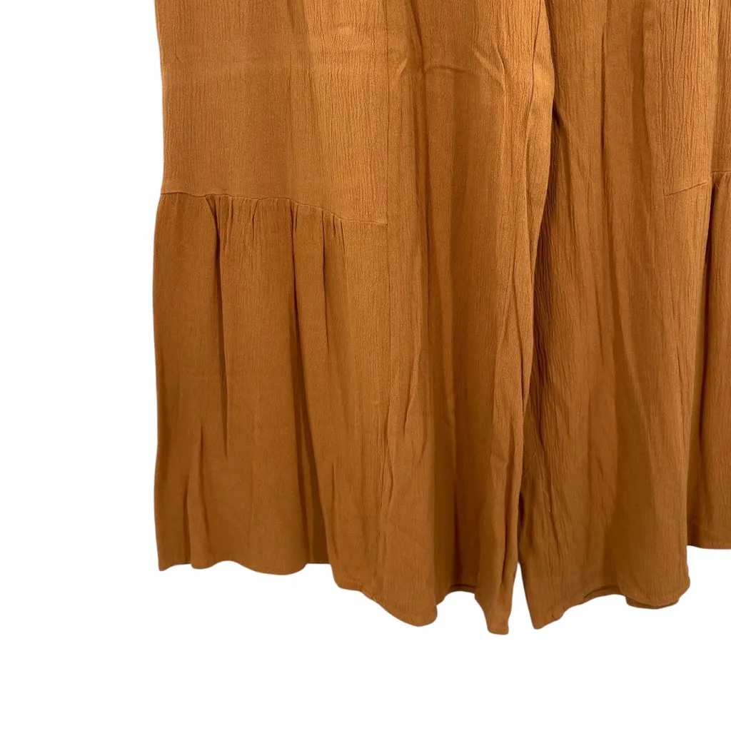 Simplee High Waisted Cropped Wide Leg Palazzo Pants - Image 3