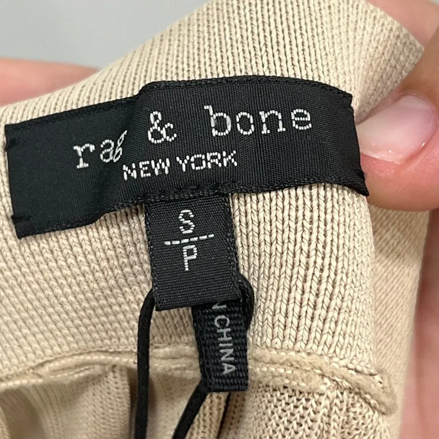 Rag & Bone Womens Peyton Skirt Small NWT $295 Warm Beige Stripe Maxi Knit - Image 4