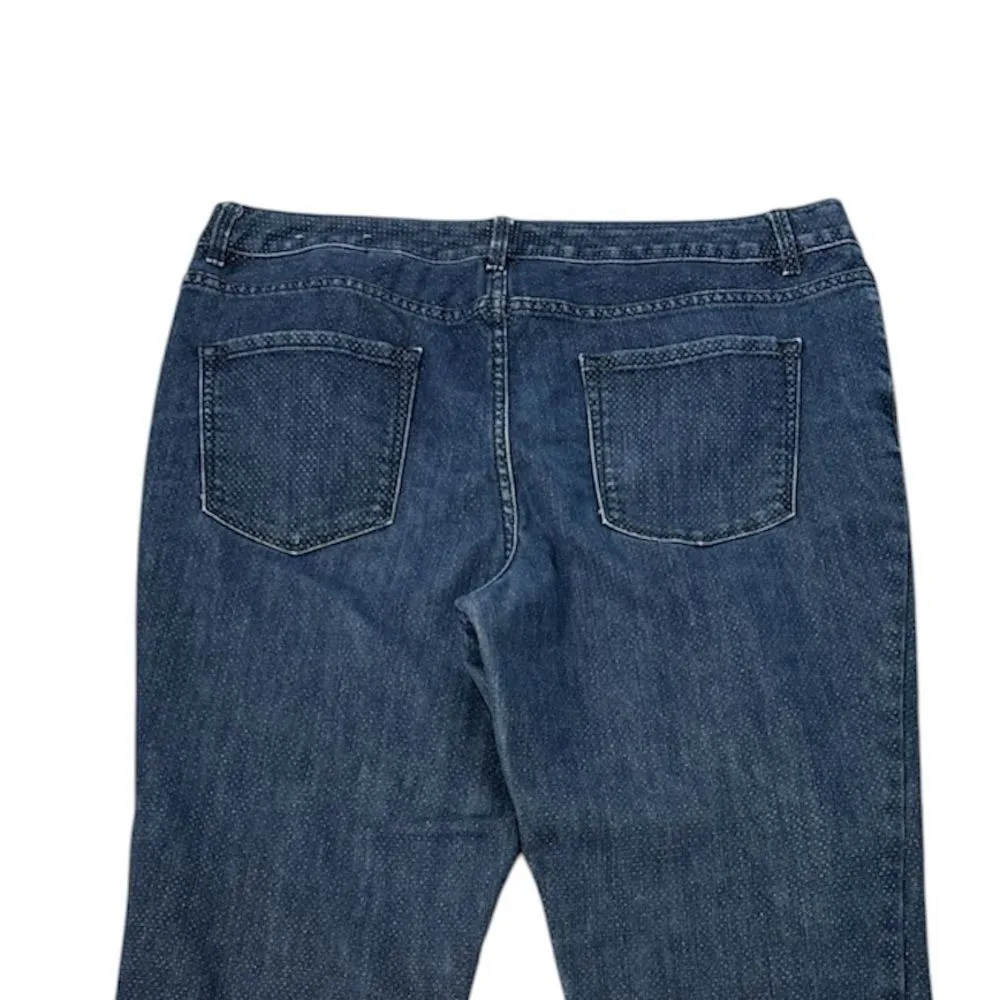 Coldwater Creek Natural Fit Jeans Size 14 Medium Wash Straight-Leg Stretch Denim - Image 10