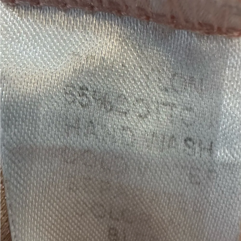 Beautiful peach blush lace dress with see through waist and back size small - Image 6