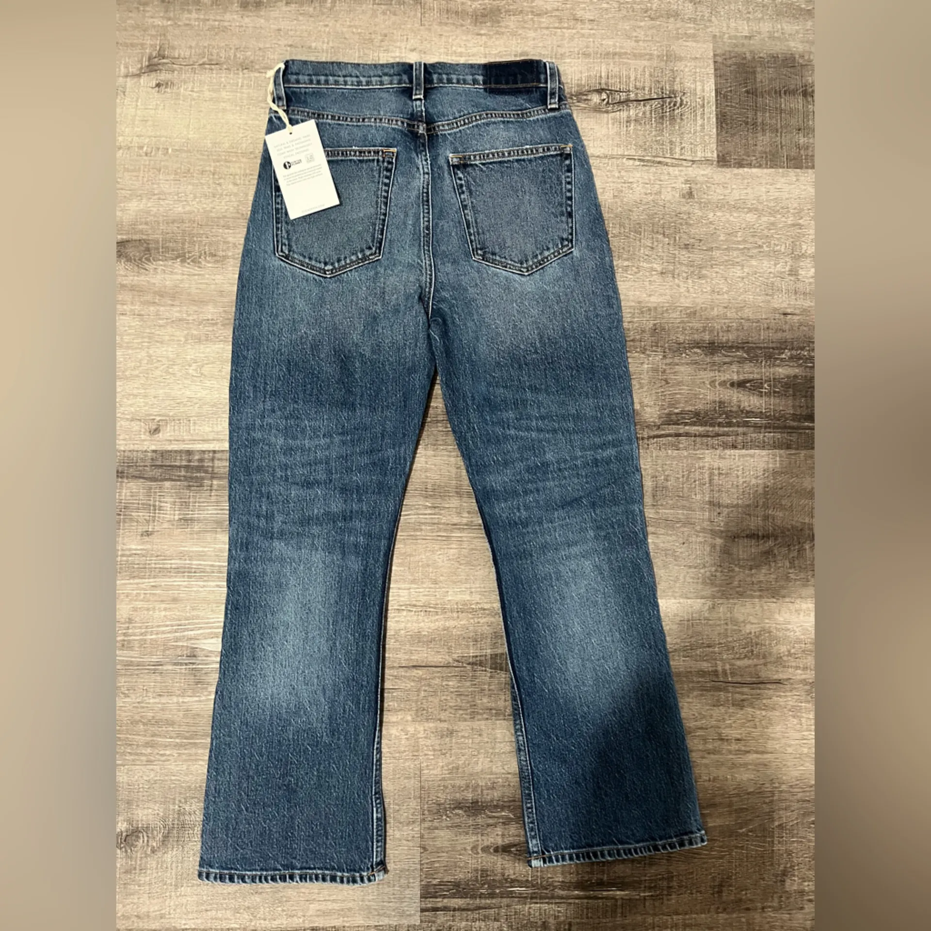 ÉTICA Josie Pop Crop Flare jeans in Hot Spring Wash Blue Size 27 - Image 3