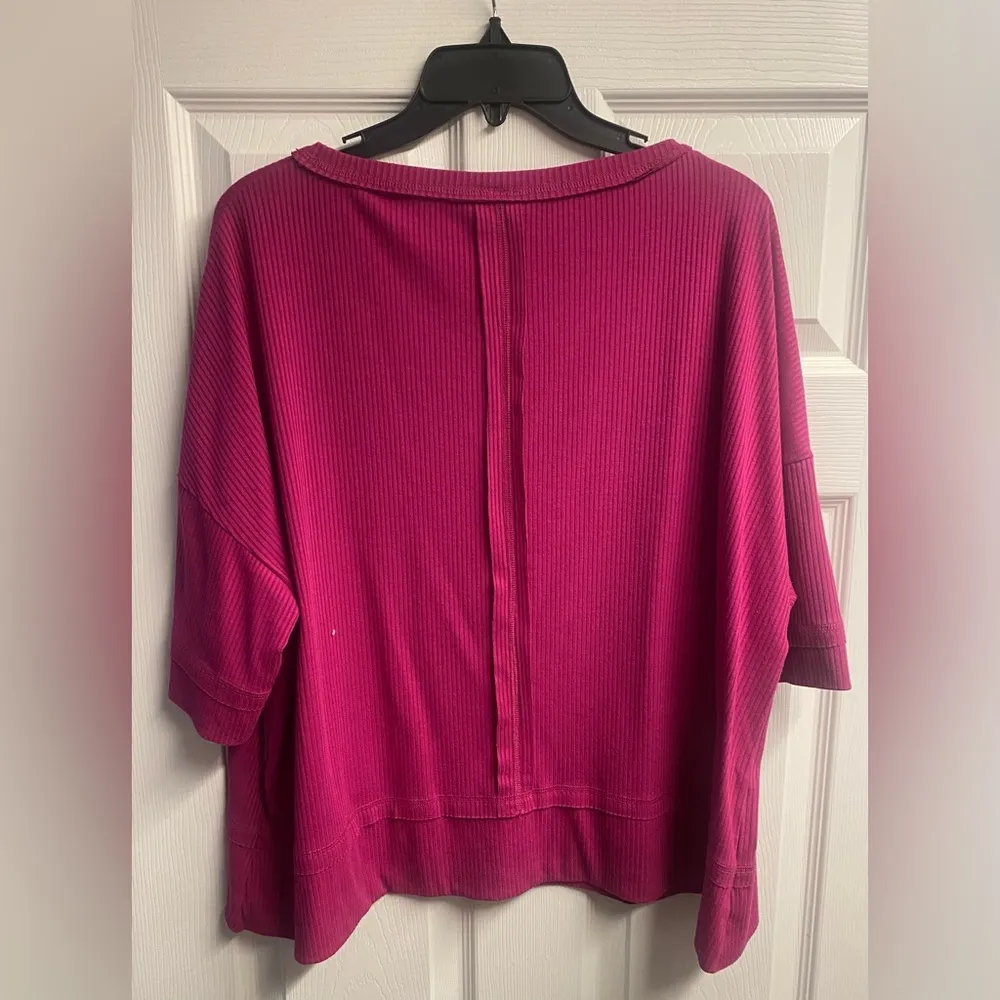 Zenana Boutique Hot Pink Top Size Large - Image 5