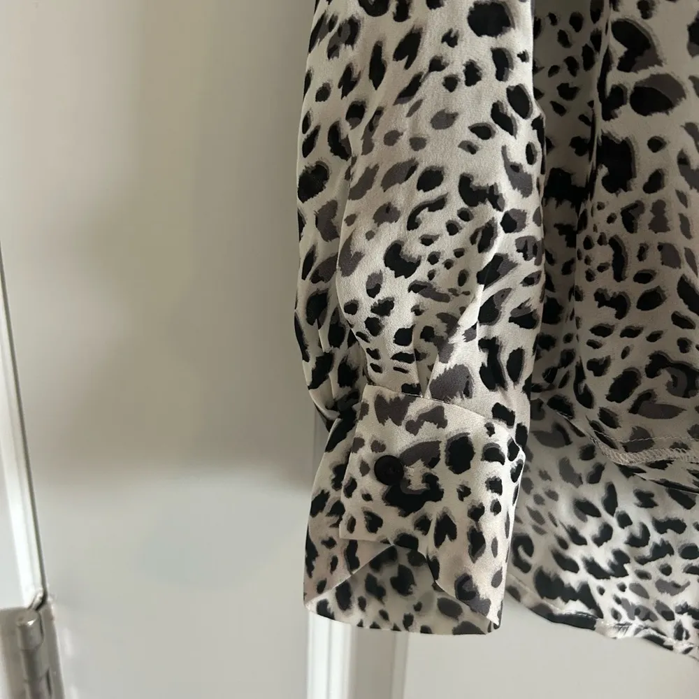 - L’ Agence Wrap Blouse V-Neck Long Sleeve - Image 2