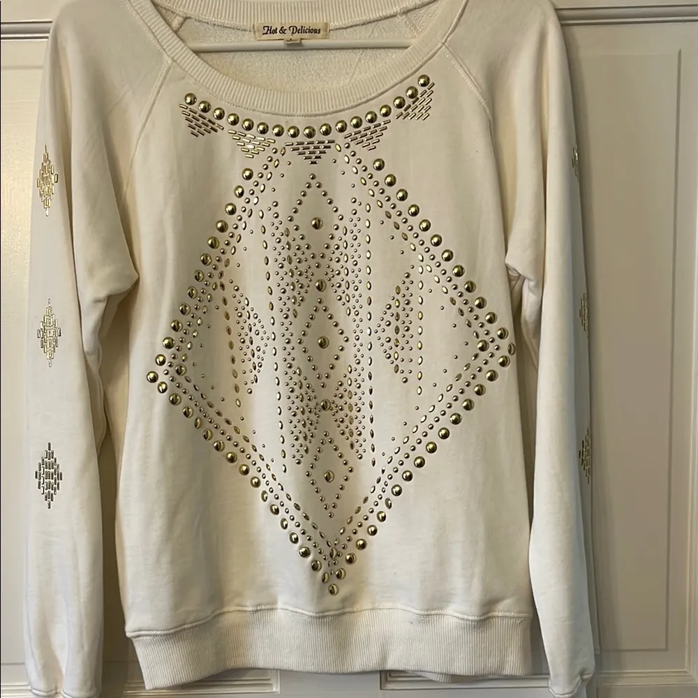 White Studded Women's Top - Image 8