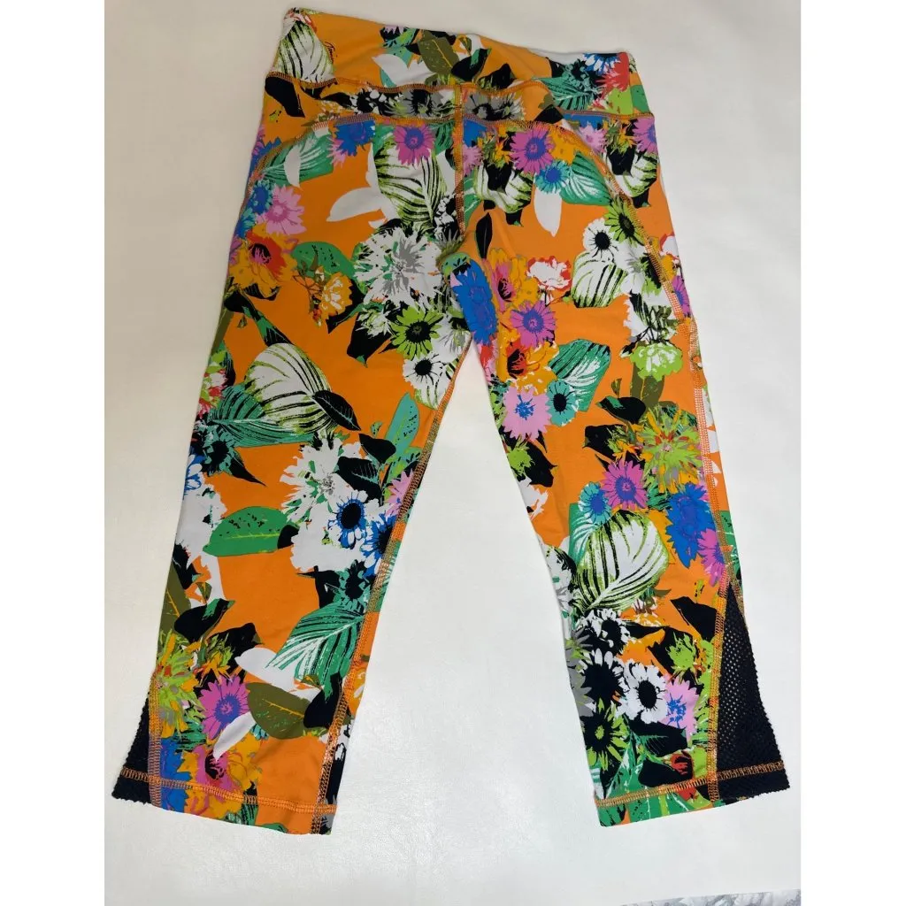 Trina Turk Womens Floral Capri Leggings, Small - Image 2